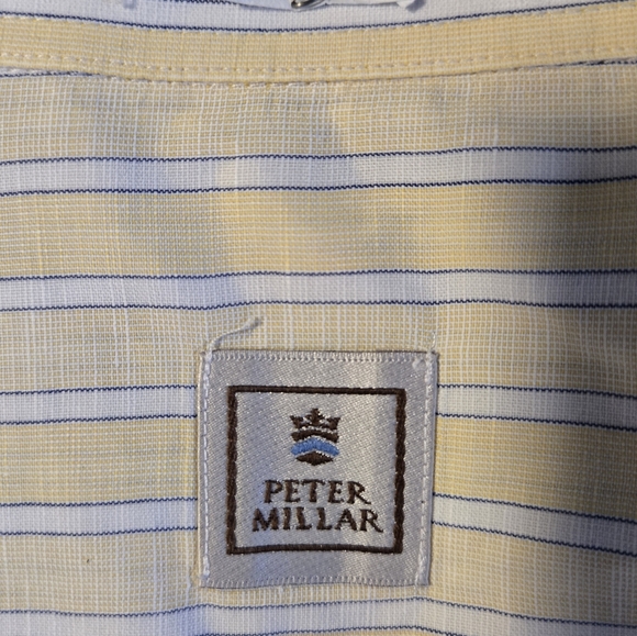 Peter Millar Men T Shirt Size Large Long Sleeve Shirt 100% Cotton - Picture 10 of 16